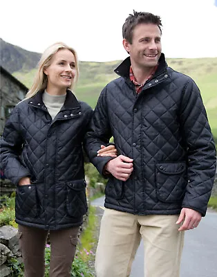 Buy Result Urban Unisex Cheltenham Quilted Jacket Coat Men Women Outdoor Wear • 29.90£