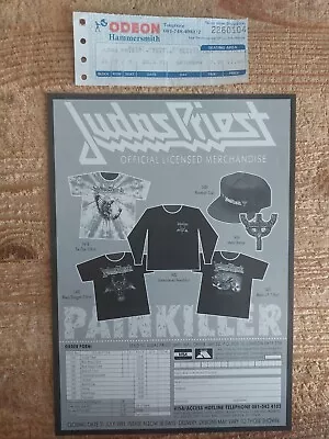 Buy Judas Priest Used Ticket & Merch Sheet. Hammersmith 91. Painkiller  • 12.99£