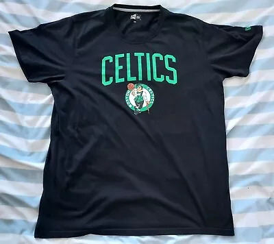 Buy NBA Boston Celtics New Era XXL Logo Black T-Shirt Basketball • 12£