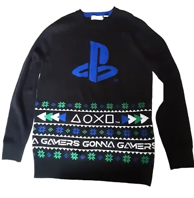 Buy Playstation Christmas Jumper - Womens - 12-14 Festive, Gaming • 10£