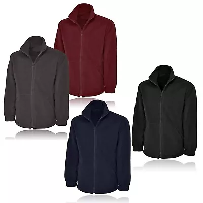 Buy Classic Fleece Jacket Full Zip Work Wear Warm Casual Hoodie Thick Mens HeavyDuty • 11.99£