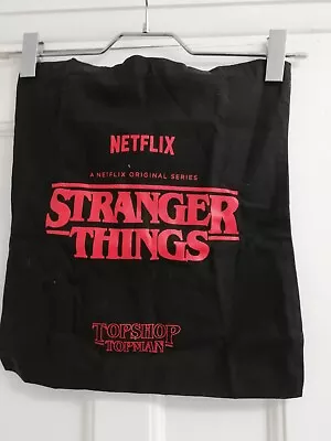 Buy Stranger Things Topshop Limited Edition Tote Bag Topman Netflix Rare Merch NWOT • 29.99£