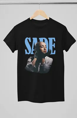 Buy Sade Singer Print Unisex Music Short Sleeve Black Unisex T-Shirt Sizes S/XL • 11.99£