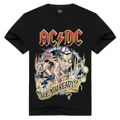 Buy AC/DC Are You Ready T-Shirt Rock Band Heavy Metal Retro Concert Tour • 11.99£