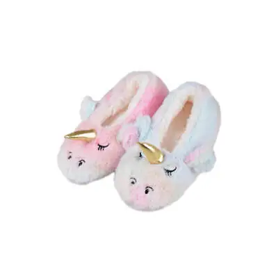 Buy Hot Rainbow Unicorn Slipper Indoor Outdoor Cozy Plush Cute Fluffy Slipper • 13.48£