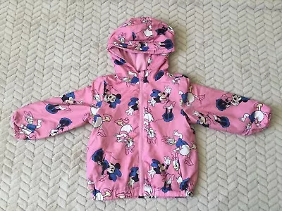Buy Pep&co Disney Baby Minnie Mouse Pink Windbreaker Jacket Size 86, 18-24 Months • 3£