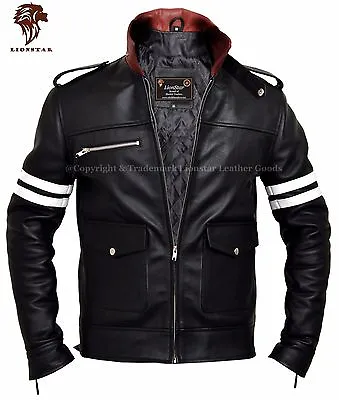 Buy Lionstar Rocky Newage Italian Motorbike Motorcycle Style Real Leather Jacket • 99.99£
