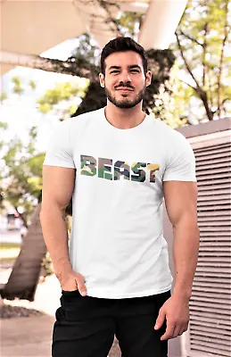 Buy Beast Men's T-shirt Gym Shirts • 11.99£