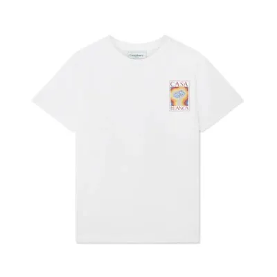 Buy Casablanca White ‘mind Vibrations’ T-shirt Rrp £210 • 120£