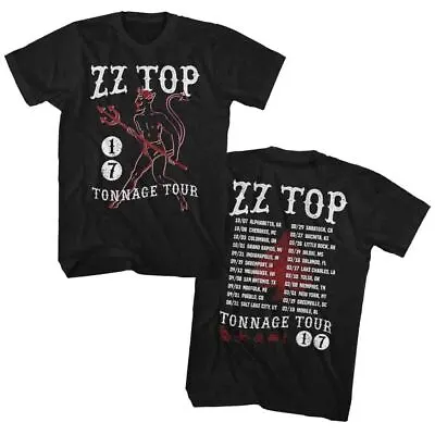 Buy ZZ Top 17 Tonage Tour Dates Men's T Shirt Rock Music Band Merch • 43.25£
