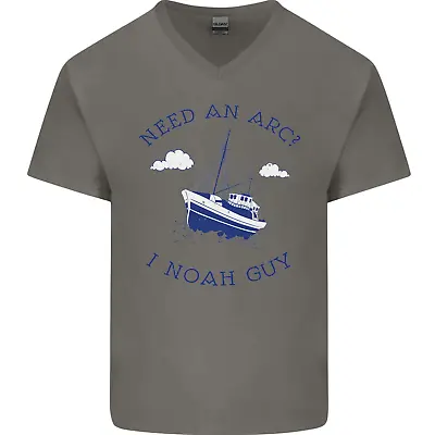 Buy Need An Arc? I Noah Guy Funny Atheist Mens V-Neck Cotton T-Shirt • 11.49£
