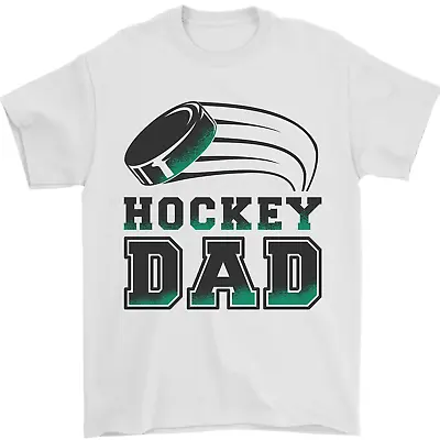 Buy Ice Hockey Dad Fathers Day Mens T-Shirt 100% Cotton • 8.49£