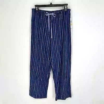 Buy HUE NWT Women's Sleepwear PJ Pants Sz M Medieval Blue Stripe Drawstring • 24.49£