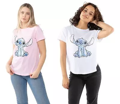 Buy Disney Womens T-shirt Stitch Sketch Top Tee S-XL Official • 13.99£