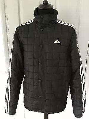 Buy Adidas Men's Black Padded Jacket Size Medium Excellent Condition • 28£