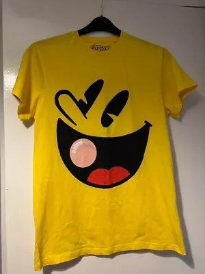 Buy Mens M PAC MAN T-shirt Official Yellow Festivals Rave Cotton Primark • 6.50£