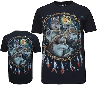 Buy New Wolf Dream Catcher Wolves Biker Native American Indian T - Shirt M - 4XL • 10.99£