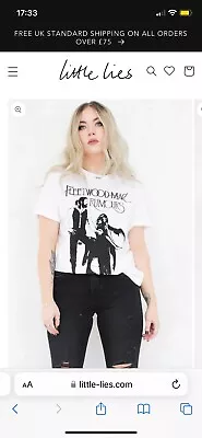 Buy Fleetwood Mac  Rumours  T Shirt By Little Lies. White Size 3XL Unisex. BNWT • 9.99£