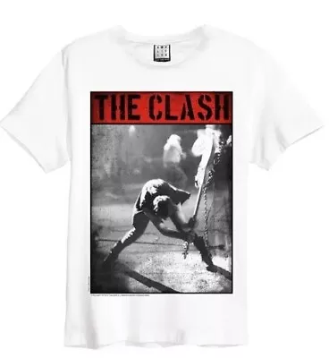 Buy Amplified The Clash Calling Mens White T Shirt The Clash Classic Tee Shirt • 22.95£