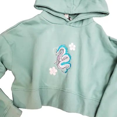 Buy Spirited Away Haku Cherry Blossom Hooded Sweater Green Size L Studio Ghibli • 41.67£