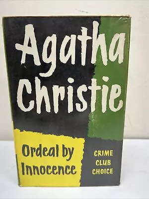 Buy 1958 Ordeal By Innocence Agatha Christie 1973 Editon Very Rare With Dust Jacket • 45.99£