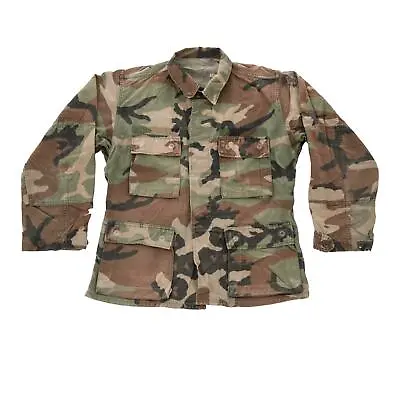 Buy US Army Surplus BDU Rip Stop Woodland Camo Field Jacket • 18.99£
