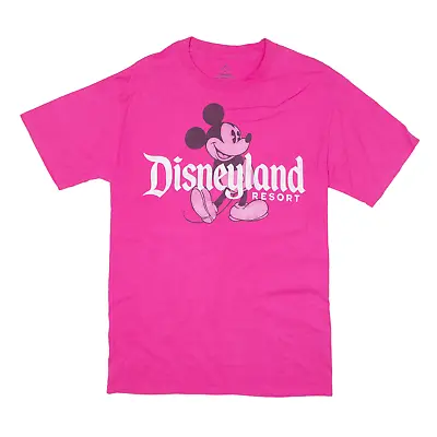 Buy DISNEY Mickey Mouse T-Shirt Pink Short Sleeve Mens M • 7.99£