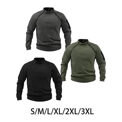 Buy Outdoor Men Jacket Autumn Winter Zipper Pullover Sweatshirt • 16.72£