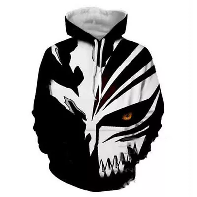 Buy Anime BLEACH Print Hoodie Pullover Unisex Cartoon Coat Jackets Sweatshirts • 28.79£