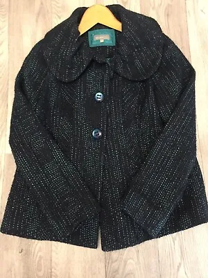 Buy Per Una Ladies Jacket, Size 12, Navy/Green Mix, Wool Blend, Single Breasted, Vgc • 10.99£