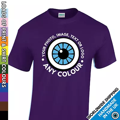 Buy Custom Printed Tshirt • Kids Image T Shirt Personalised Garment • Photo Text  • 10.99£