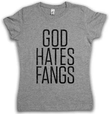 Buy GOD HATES FANGS T-SHIRT True Fellowship Of The Sun Horror The TV Strain Blood • 21.54£