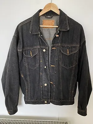 Buy Women’s Oversized Levi’s Dark Grey Denim Jacket UK 16 • 22£
