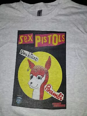 Buy Sex Pistols Who Killed Bambi T-shirt Brand New Grey Xl Punk Oi • 10.99£