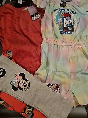 Buy Girls 3-4 Years Disney  Bundle Of Clothes (J) • 20£