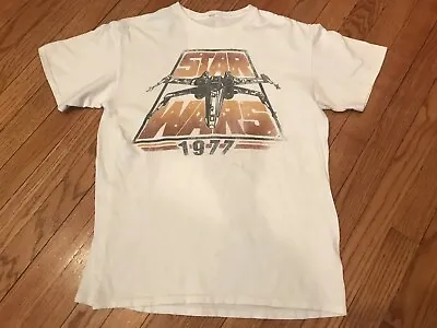 Buy 🔥 Star Wars Vintage Vtg 1977 X Wing Fighter Graphic Tee T Shirt • 12.24£
