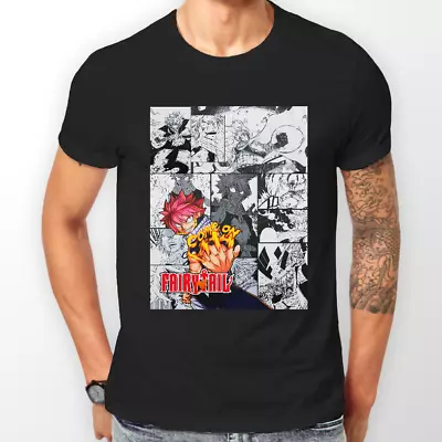 Buy Fairy Tail Natsu Dragneel Manga Strip Anime Unisex Tshirt T-Shirt Tee ALL SIZES • 17£