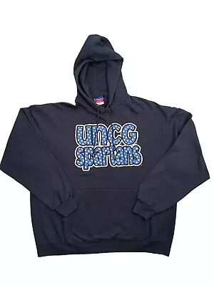 Buy Champion Hoodie Size XL Greensboro Spartans Blue American College Pullover • 18.44£
