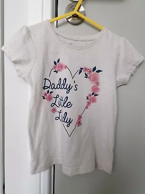 Buy Daddy`s Little Lady Fathers Day Girls T-shirt Top 3-4 Years • 3.99£