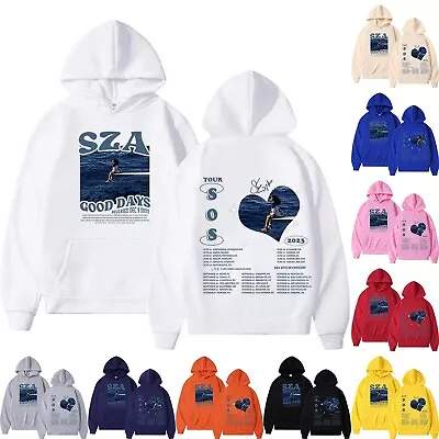 Buy Womens Long Sleeve Hoodie Tops Ladies Casual Baggy Hooded Sweatshirt SZA Fans • 14.99£