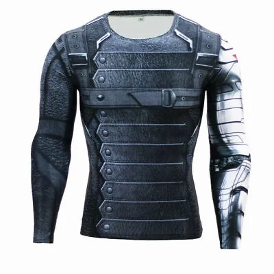 Buy Captain Amercia 2 T-Shirt The Winter Soldier General Printed Cosplay Halloween • 29.72£