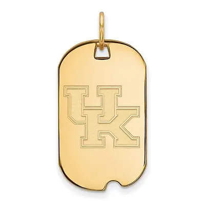 Buy Kentucky Wildcats School Letters Logo Dog Tag Charm Pendant Gold Plated Silver • 53.04£