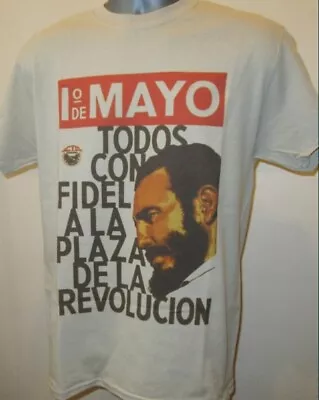 Buy Todos Con Fidel Poster T Shirt Cuba Havana Revolution Castro Che Guevara S276 • 12.11£