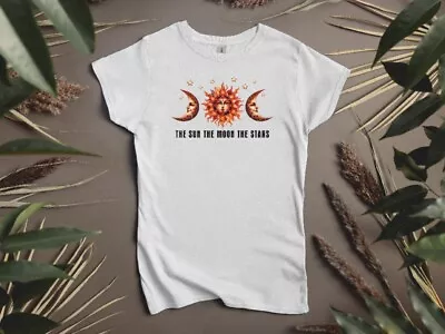 Buy The Sun The Moon And The Stars Ladies Fitted T Shirt Sizes Small-2XL • 12.49£