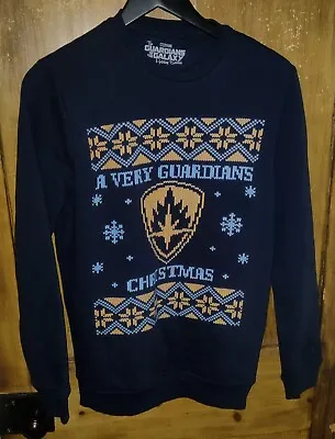 Buy Official Marvel Studios Guardians Of The Galaxy Christmas Pullover Small/teens • 7.99£