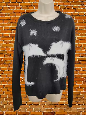 Buy Womens Next Size Uk 14 Black Knit Jumper Sweater Christmas Festive Polar Bear  • 9.99£
