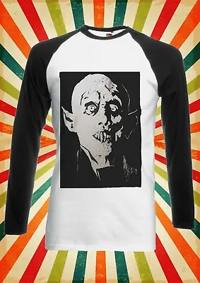 Buy Nosferatu Vampir Horror Funny Men Women Long Short Sleeve Baseball T Shirt 2353 • 9.95£