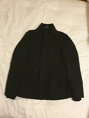 Buy M & S Mens Nova Fides Prato Italy Black Smart Coat Jacket Size M Medium Vgc • 15£