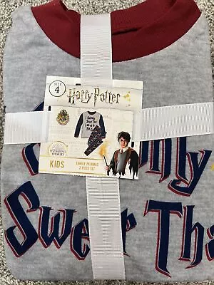 Buy Harry Potter Kids Size 4 Pajamas 2 Piece PJ Set Solemnly Swear Up To No Good  A9 • 12.63£