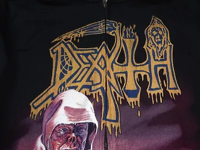 Buy Death Zipper Hoodie Sweatshirt Ltd 33 Screen Benediction Slayer Gorguts L • 68.54£